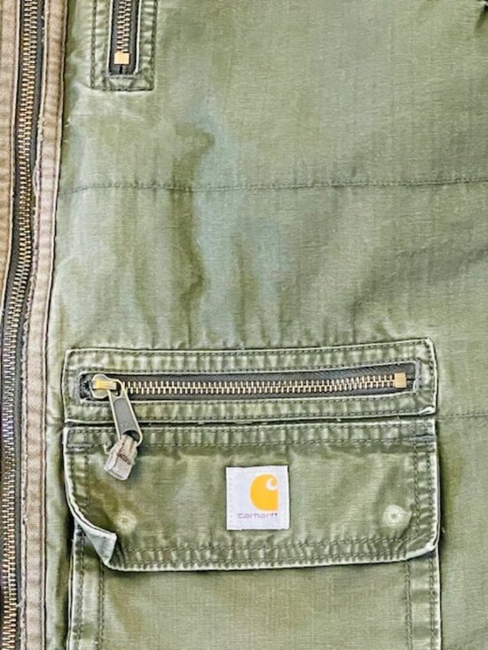 Carhartt Womens Gallatin Utility Jacket Quilt Lined Zip Front Hood 100667 Small - Picture 4 of 9